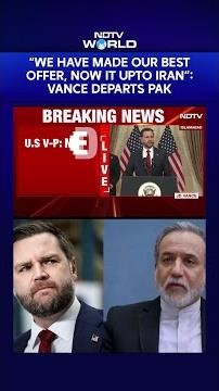 JD Vance Announces 'Final Offer' After 21-Hour US–Iran Talks, Departs Pakistan