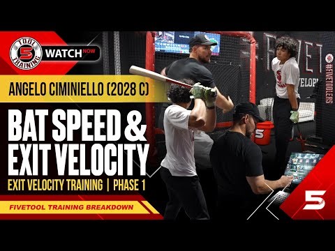 Bat Speed & Exit Velocity Training | Phase 1 Offseason w/ Angelo Ciminiello (2028 C)
