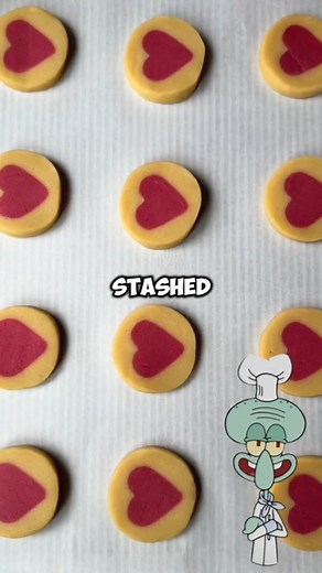 squidward.cooks™ on Instagram: "Slice and bake heart cookies - you need to try them. . . #cook #EasyRecipe #squidward #usa"