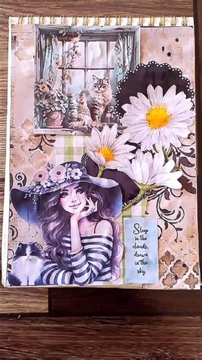 Aesthetic journal #journaling #journalwithme #art #shortsfeed