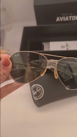 "Ray-Ban Aviator ORB8089 | Gold Frame Green Lens | Unboxing & Review | ₹27,490"