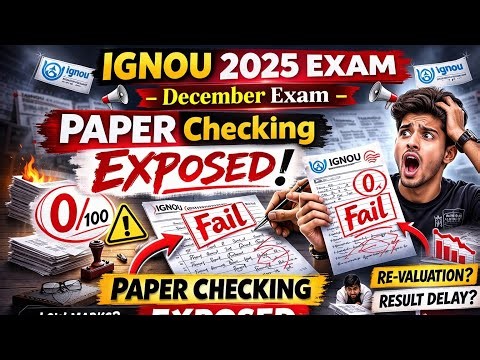 IGNOU 2025 EXAM | Paper Checking Exposed 😱 | December Exam Copy Checking Reality!