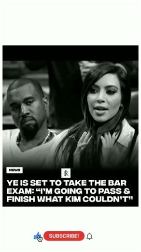 Ye (Kanye West) Says He's Taking the Bar Exam to "Finish What Kim Couldn't" #yosho