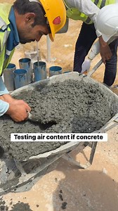Testing Air content of concrete #concrete | Solar Universal Network
