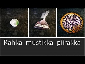 Rahkamustikkapiirakka