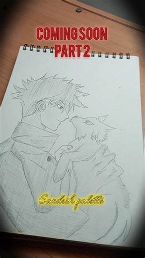 Drawing Megumi Fushiguro | Jujutsu Kaisen Speedpaint #megumifushiguro#jujutsukaisen#jjk#shorts