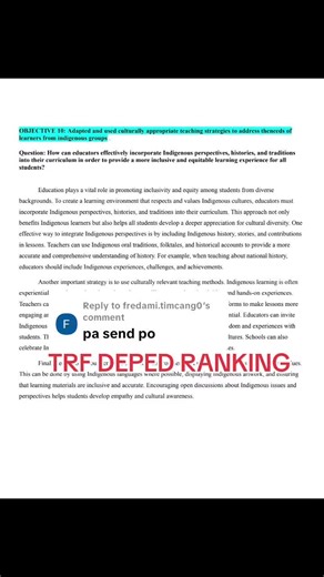 TRF DepEd Ranking Insights for Teachers 2026