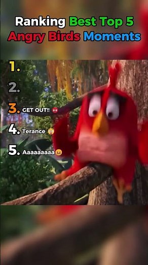 Ranking Best Top 5 Angry Birds Moments🐦