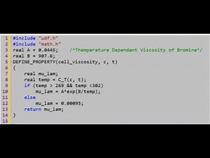 User-Defined Functions (UDFs) and their usage in ANSYS Fluent (Part -II)