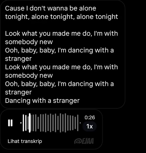 Dancing With A Stranger Lyrics - Sam Smith