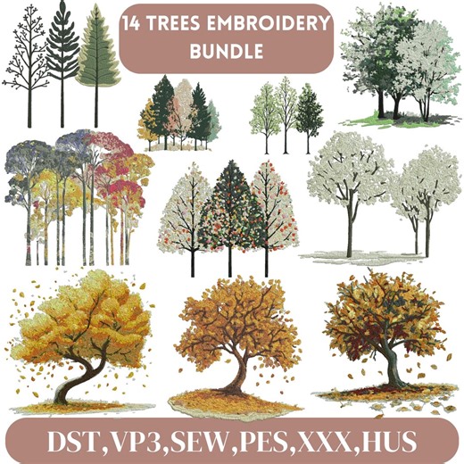 Tree Embroidery Design, Autumn Tree Embroidery Design,tree of Life Embroidery,celtic Tree Embroidery, Tree Design, Machine Embroidery Design - Etsy