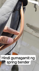 Hindi gumagamit ng spring bender #Aircon #installer #coppertube | Jaiel L Fallado