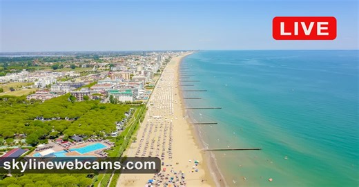 Cámara web en directo Jesolo - Playa de Piazza Mazzini | SkylineWebcams