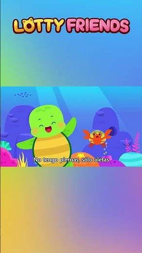 #shorts | ¡Nada con la Tortuguita! Tortuga Marina Nadadora🐢🌊 | Canciones Infantiles | Lotty Friends