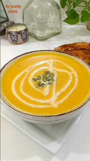 Easy pumpkin soup recipe | Healthy dinner #recipe