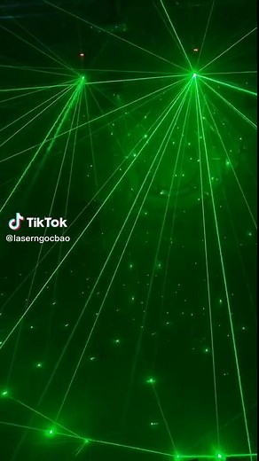 Mesmerizing Laser Light Display in Dark Environments