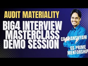 How To Answer the Big4 interview questions and Answers IHow to calculate Audit materiality