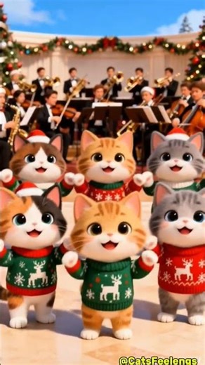 dancing at christmas #cat ##dance #christmas