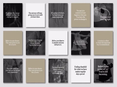 365 Motivational Quote Templates, Instagram Posts & Stories, Canva Editable, Woman Empowerment Quotes, Daily Inspirational Quotes - Etsy