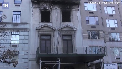 Video shows aftermath of raging fire in historic NYC mansion