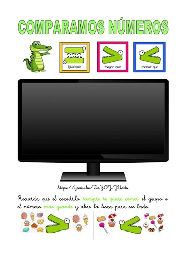 Comparación números interactive worksheet