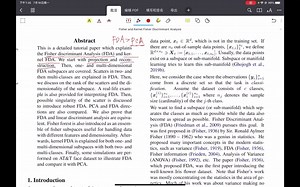 论文阅读：Fisher and Kernel Fisher Discriminant Analysis: Tutorial