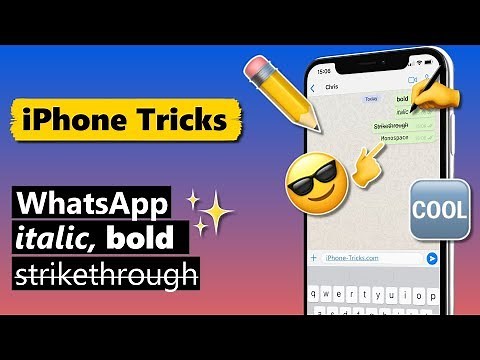WhatsApp Italic, Bold & More Text Formatting Options