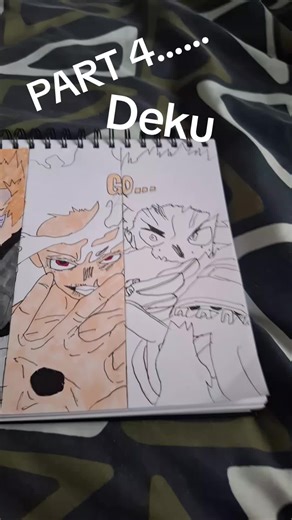 Deku Drawing Process Part 4 from My Hero Academia