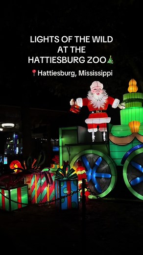 Experience Lights of the Wild at Hattiesburg Zoo