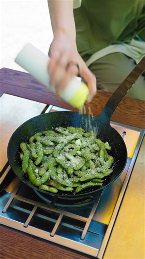 焼き枝豆と目玉炊き込みの簡単レシピ