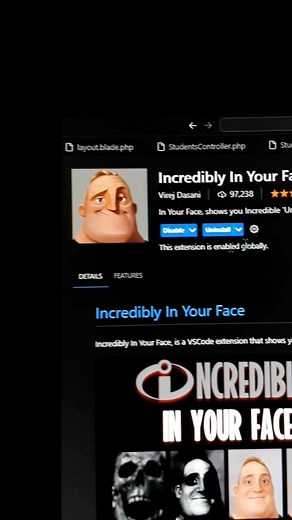 Tanvir Ahmmed | Error reminder in different level🤣 #theincredibles way Tried some random funny features from VScode. So I thought it's better to share with... | Instagram