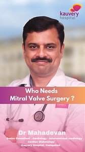 Mitral valve issues can lead to serious heart complications if left untreated. But how do you know when surgery is necessary? In this video, Dr. Mahadevan.V, Senior Consultant - Interventional Cardiology & Diabetology, Kauvery Hospital Vadapalani, explains who may need mitral valve surgery, the signs to watch for, and why timely intervention is essential for heart health. https://www.kauveryhospital.com/doctors/chennai-vadapalani/cardiology/dr-mahadevanv/ #KauveryHospital #KauveryHospitalChennai