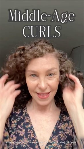 Middle-Age Curl Trick • drying curly hair over 40–50+
