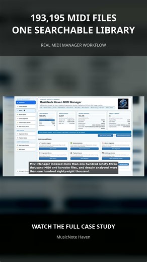 193,195 MIDI Files — One Searchable Library