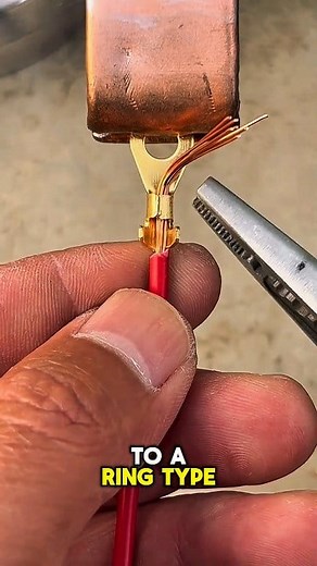 176K views · 533 reactions | Wire crimping: secure, high-quality electrical connection to a ring lug. #lifehack #ideas #electrician | Mn04 | Facebook