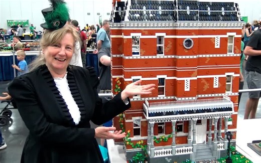 乐高大型维多利亚式建筑-拥有完整的内部结构!!!