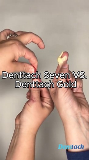 Choose the hold that feels right for your dentures. #Denttach | Denttach