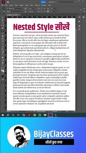 InDesign nested paragraph style