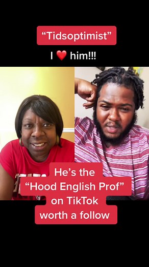 Learn the Meaning of Tidsoptimist with a Black English Prof on TikTok