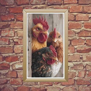 Angry Chickens Cross Stitch | PDF Embroidery Chart | Birds Cross Stitch | DIY Animal Embroidery Pattern | Digital Download - Etsy UK