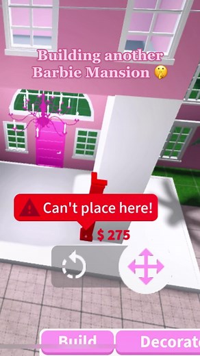Building a Dream Barbie Mansion in Bloxburg | TikTok