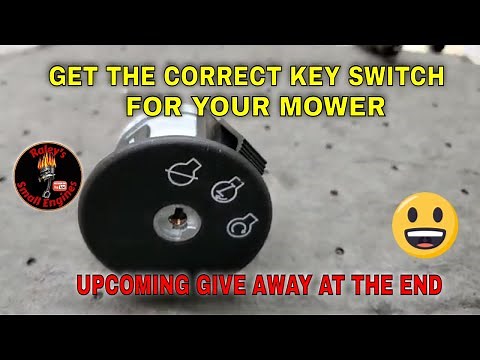 HOW TO GET THE CORRECT IGNITION / KEY SWITCH FOR YOUR LAWN MOWER STEP BY STEP WHAT TO LOOK FOR