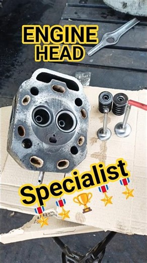 1m engine head valve spring lock process