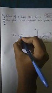 Equation of a line through a point and parallel to a given vector b