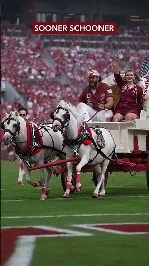 Watch OU's iconic Sooner Schooner at Saturday's game against Illinois State.