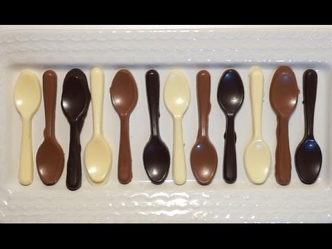HOW TO MAKE STUNNING CHOCOLATE SPOONS ? (BY CRAZY HACKER)