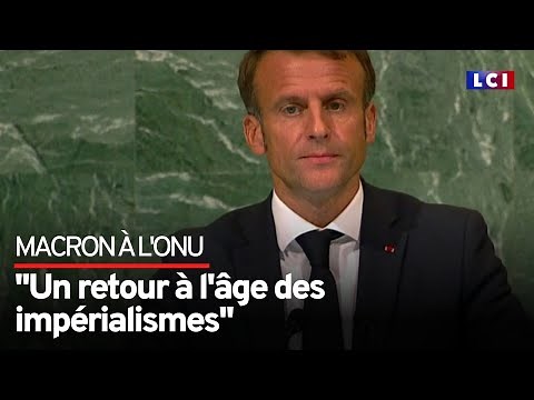 Emmanuel Macron s'adresse à l'Assemblée générale de l'ONU