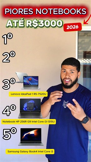 NOTEBOOKS under 3000 reais NOT to buy in 2026