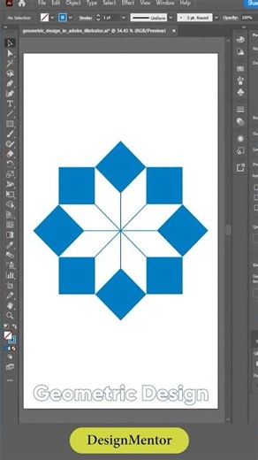 Geometric Design in Adobe Illustrator #illustrator | DesignMentor