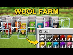 Ultimate 16-Color Automatic Wool Farm Tutorial (Minecraft 26.1+)